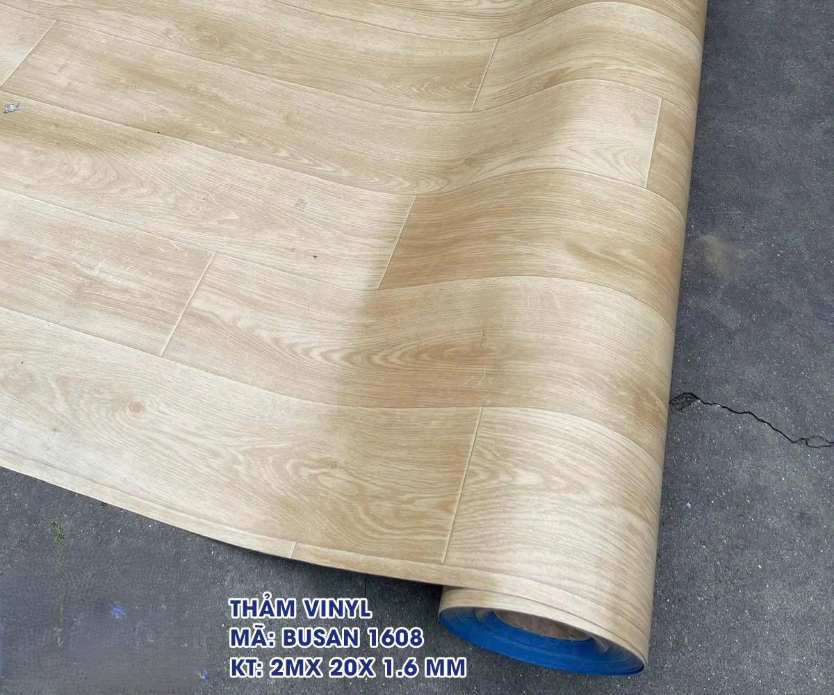 Tấm nhựa trải sàn vynil PVC - Loại dày 1.6 mm PTN-BUSAN