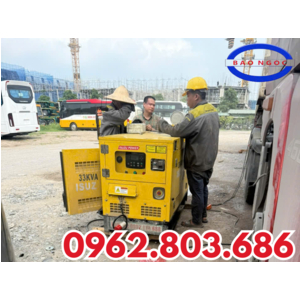 BÁN VÀ LẮP ĐẶT MÁY PHÁT ĐIỆN 33 KVA ISUZU GÁC CONT LẠNH CHẠY SẦU RIÊNG