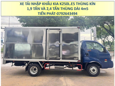 Xe tải KIA K250L Euro 5 Thùng Kín Tải Trọng 1,9 Tấn và 2,4 Tấn Thùng dài 4,5M Mới Nhất