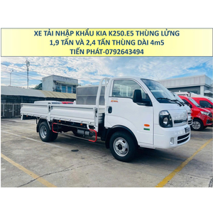 Xe tải KIA K250L Euro 5 Thùng Lửng 4m5 Tải Trọng 1,9 Tấn và 2,4 Tấn Mới Nhất
