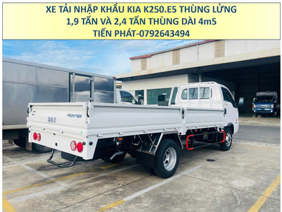 Xe tải KIA K250L Euro 5 Thùng Lửng 4m5 Tải Trọng 1,9 Tấn và 2,4 Tấn Mới Nhất