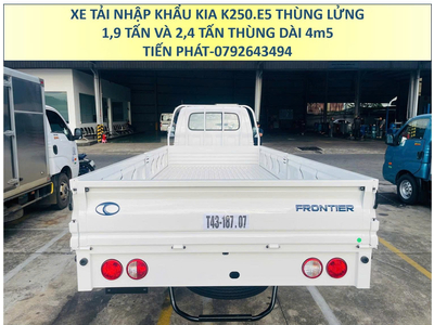 Xe tải KIA K250L Euro 5 Thùng Lửng 4m5 Tải Trọng 1,9 Tấn và 2,4 Tấn Mới Nhất