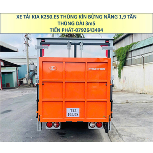 Xe Tải Nhập Khẩu KIA K250.E5 Thùng Kín Bửng Nâng Tải 1,9 Tấn Thùng 3m5