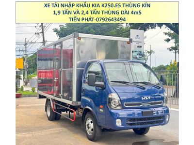 Xe tải KIA K250L Euro 5 Thùng Kín Tải Trọng 1,9 Tấn và 2,4 Tấn Thùng dài 4,5M Mới Nhất