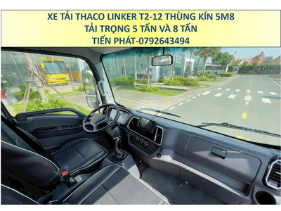 Xe Tải Thaco Linker T2-12 Thùng Kín 5m8 Tải Trọng 5 Tấn và 8 Tấn Phiên Bản Thùng Cao