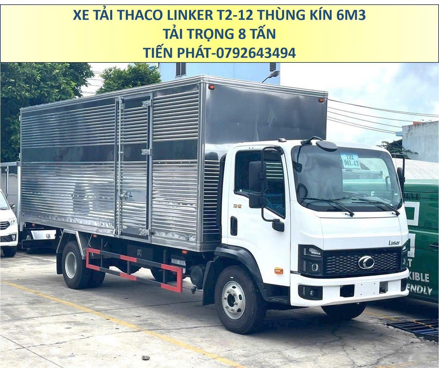 Xe Tải 8 Tấn Thùng Kín 6m3 Thaco Linker T2-12