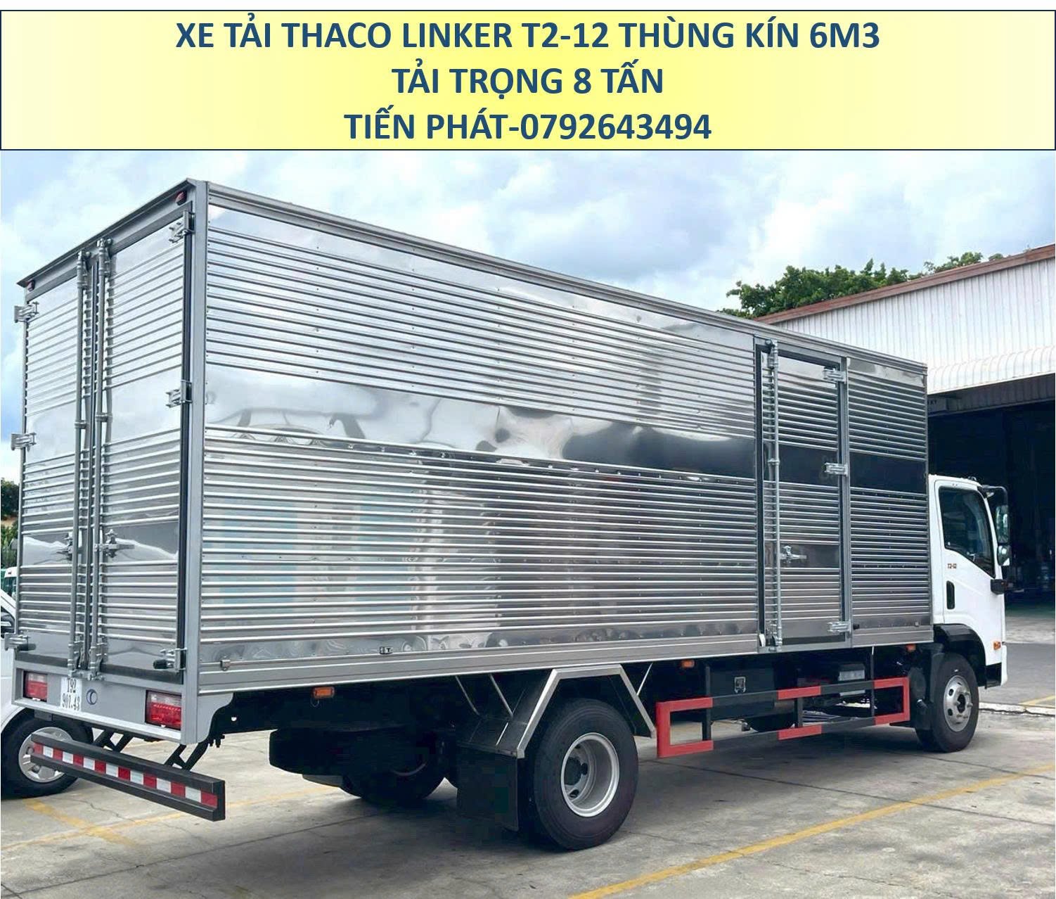 Xe Tải 8 Tấn Thùng Kín 6m3 Thaco Linker T2-12