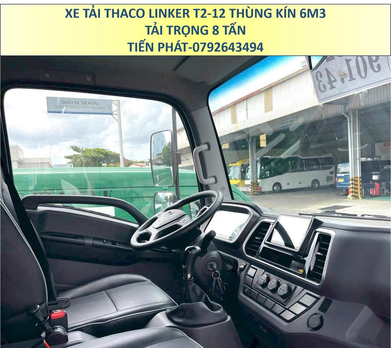 Xe Tải 8 Tấn Thùng Kín 6m3 Thaco Linker T2-12