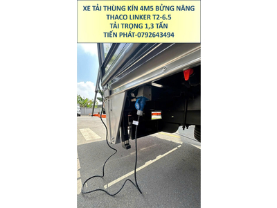 Xe Tải Thùng Kín 4m5 Bửng Nâng Thaco Linker T2-6.5 Tải Trọng 1,3 Tấn