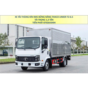 Xe Tải Thùng Kín 4m5 Bửng Nâng Thaco Linker T2-6.5 Tải Trọng 1,3 Tấn