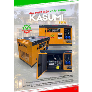 MÁY PHÁT ĐIỆN KASUMI 8KW CÓ VỎ TIÊU ÂM CHẠY DẦU