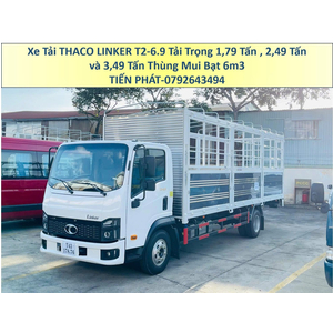 Xe Tải Thaco Linker T2-6.9 Thùng Kín dài 6m3 tải 1,9 Tấn ; 2,4 Tấn và 3,5 Tấn Mới Nhất