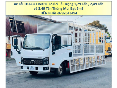 Xe Tải Thaco Linker T2-6.9 Thùng Mui Bạt Dài 6m3 tải 1,9 Tấn ; 2,4 Tấn và 3,5 Tấn Mới Nhất