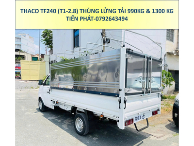 Xe Tải Thaco Thùng Mui Bạt Dài 3m25 TF240 (T1-2.8) Tải Trọng 990Kg và 1,3 Tấn