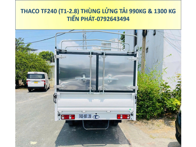 Xe Tải Thaco Thùng Mui Bạt Dài 3m25 TF240 (T1-2.8) Tải Trọng 990Kg và 1,3 Tấn
