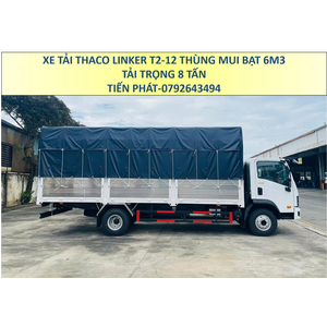 Xe Tải 8 Tấn Thùng Mui Bạt 6m3 Thaco Linker T2-12 Thùng Cao Mới Nhất