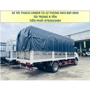 Xe Tải 8 Tấn Thùng Mui Bạt 6m3 Thaco Linker T2-12 Thùng Cao Mới Nhất