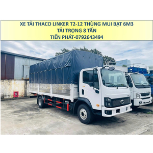 Xe Tải 8 Tấn Thùng Mui Bạt 6m3 Thaco Linker T2-12 Thùng Cao Mới Nhất