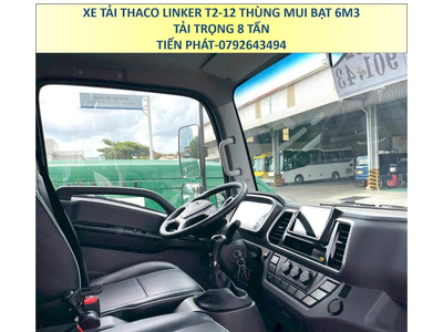 Xe Tải 8 Tấn Thùng Mui Bạt 6m3 Thaco Linker T2-12 Thùng Cao Mới Nhất