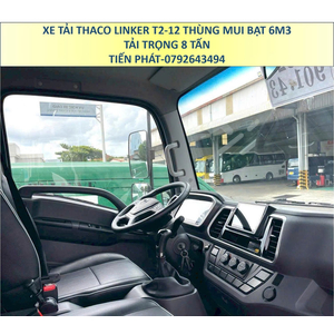 Xe Tải 8 Tấn Thùng Mui Bạt 6m3 Thaco Linker T2-12 Thùng Cao Mới Nhất