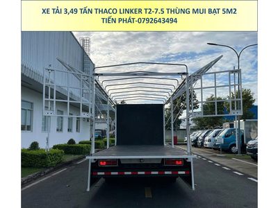 Xe Tải 3,5 Tấn Thùng Mui Bạt Thaco Linker T2-7.5 Mới