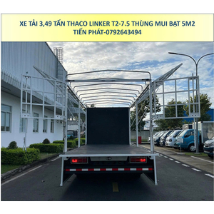 Xe Tải 3,5 Tấn Thùng Mui Bạt Thaco Linker T2-7.5 Mới