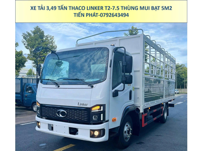 Xe Tải 3,5 Tấn Thùng Mui Bạt Thaco Linker T2-7.5 Mới