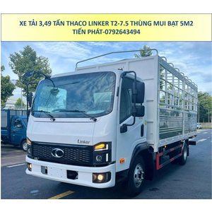 Xe Tải 3,5 Tấn Thùng Mui Bạt Thaco Linker T2-7.5 Mới