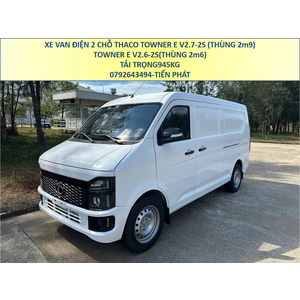 Xe Van Điện Thaco Towner E 2 Chỗ Tải 945kg Thùng 2m6 và 2m9 Mới Nhất