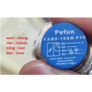Cảm Biến Tiệm Cận Analog Pefun XAM8 18GM P1U DC24V Phi 18