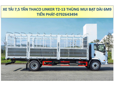 Xe Tải 7.5 Tấn THACO LINKER T2-13 Thùng Mui Bạt 6m9 Mới Nhất