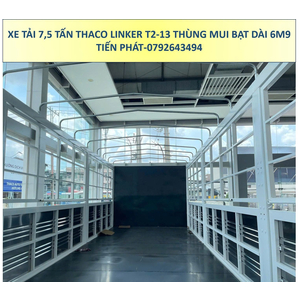 Xe Tải 7.5 Tấn THACO LINKER T2-13 Thùng Mui Bạt 6m9 Mới Nhất