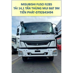 Xe Tải 3 Chân Tải 15 Tấn Mitsubishi FUSO FJ285 Thùng Mui Bạt 9 Mét Mới Nhất