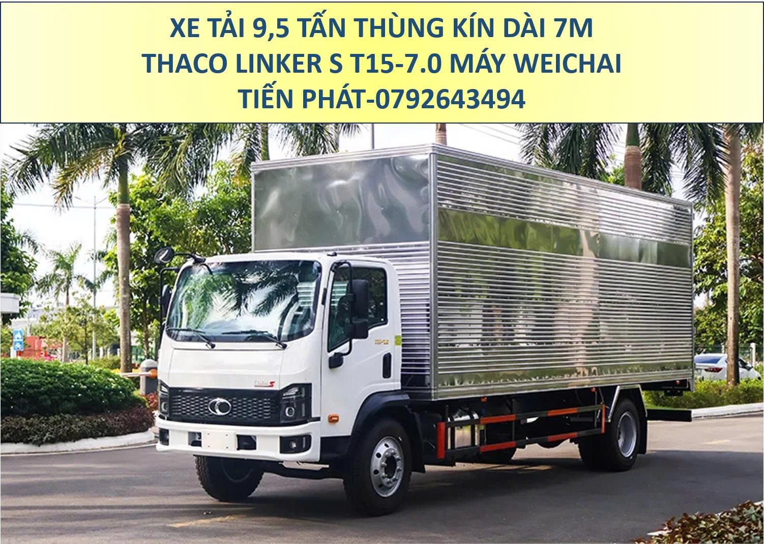 Xe Tải 9,5 Tấn Thùng Kín 7m Thaco Linker S T15-7.0 Mới Nhất