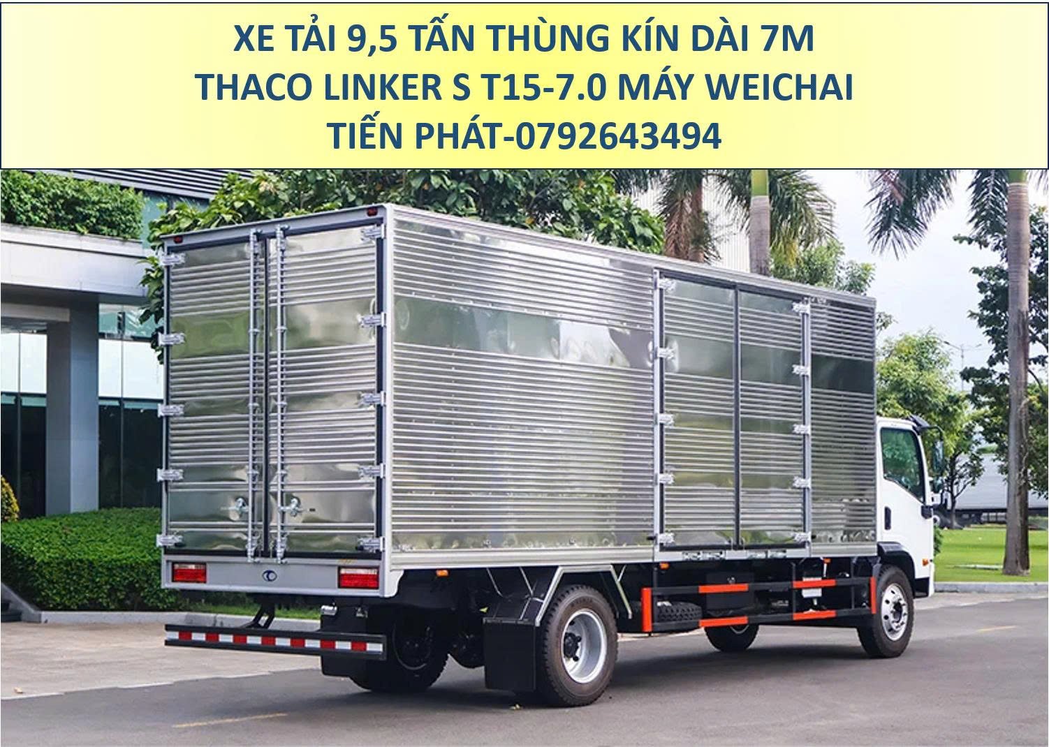 Xe Tải 9,5 Tấn Thùng Kín 7m Thaco Linker S T15-7.0 Mới Nhất