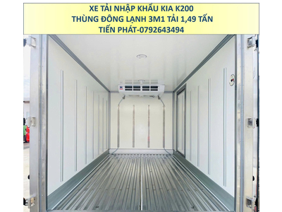 Xe Tải Nhập Khẩu KIA K200 Euro 5 Thùng Đông Lạnh 3m1 Tải 1,49 Tấn Mới Nhất