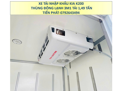 Xe Tải Nhập Khẩu KIA K200 Euro 5 Thùng Đông Lạnh 3m1 Tải 1,49 Tấn Mới Nhất