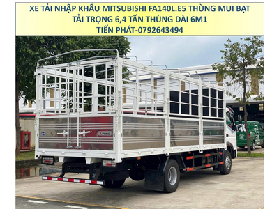 Xe Tải Nhập Khẩu Mitsubishi Fuso FA 140L Thùng Mui Bạt 6m1 Tải 6,4 Euro 5 Mới Nhất