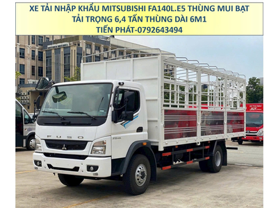 Xe Tải Nhập Khẩu Mitsubishi Fuso FA 140L Thùng Mui Bạt 6m1 Tải 6,4 Euro 5 Mới Nhất