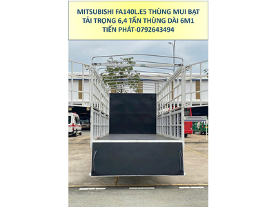 Xe Tải Nhập Khẩu Mitsubishi Fuso FA 140L Thùng Mui Bạt 6m1 Tải 6,4 Euro 5 Mới Nhất