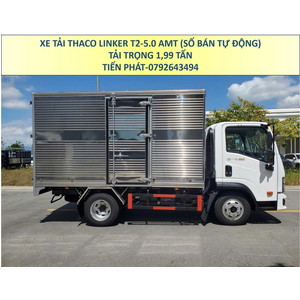 Xe Tải Số Bán Tự Động Thaco Linker T2-5.0 AMT Tải 1,9 Tấn Thùng Kín 3m6 Mới Nhất