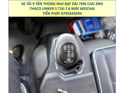 Xe Tải 9 Tấn Thùng Mui Bạt 7m6 Cao 2m5 Thaco Linker S T16-7.6 Mới Nhất