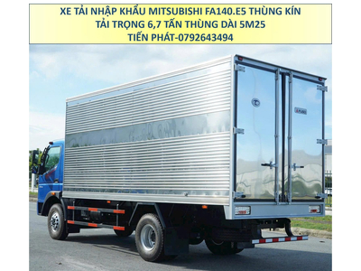 Xe Tải Nhập Khẩu Mitsubishi Fuso FA140 Thùng Kín 5m3 Euro 5 Tải 6,7 Tấn Mới Nhất