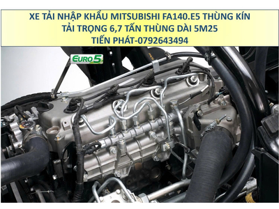Xe Tải Nhập Khẩu Mitsubishi Fuso FA140 Thùng Kín 5m3 Euro 5 Tải 6,7 Tấn Mới Nhất
