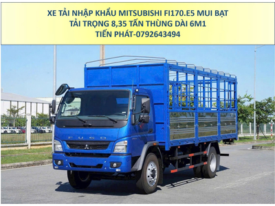 Xe Tải Nhập Khẩu Mitsubishi Fuso FI170 Euro 5 Thùng mui bạt 6m1 Tải 8,35 Tấn Mới Nhất
