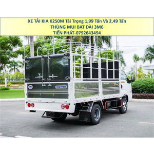 Xe Tải 1,9 Tấn 2,4 Tấn KIA K250M Thùng Mui Bạt Mở 5 Bửng Euro 5 Mới Nhất