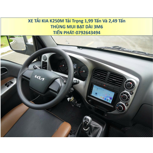 Xe Tải 1,9 Tấn 2,4 Tấn KIA K250M Thùng Mui Bạt Mở 5 Bửng Euro 5 Mới Nhất