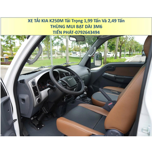 Xe Tải 1,9 Tấn 2,4 Tấn KIA K250M Thùng Mui Bạt Mở 5 Bửng Euro 5 Mới Nhất