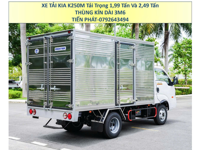 Xe Tải 1,9 Tấn 2,4 Tấn KIA K250M Thùng Kín 3m6 Euro 5 Mới Nhất
