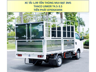 Xe Tải 2 Tấn Thùng Mui Bạt 5 Bửng 3m5 Thaco Linker T4.5-3.5 Giá Siêu Tốt